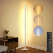 LED Corner Floor Lamp for Living Room, Minimalist Light with Remote Control, ...
