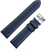 [KAVJU] Watchband 22mm For Breitling Avenger Soft Checkered Pattern Leather Watch Band Strap