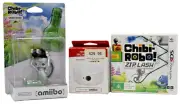 Nintendo 3DS NFC Reader/Writer (CTR-A-FGWA), Chibi-Robo Zip Lash Game & Figure