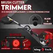 Whipper Snipper 4 STROKE Troy Bilt Straight Shaft Line Trimmer Garden Tool FS