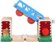 Wooden Train Track Accessory for Compatible with Railroad Tracks Enhances Play Scenarios for Creative Imaginative Play Educational Train