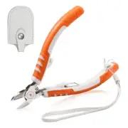 Precision Diagonal Cutting Pliers 5 Inches Wire Flush Cutters Ultra Sharp Ele...