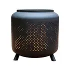 Modern Industrial Powder Coated Steel Outdoor Firepit Fire Pit Fireplace Patio