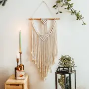 Cowboy Macrame Wall Hanging Tapestry, Woven Bohemian Handmade Tassel, Decoration