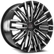 20x8.5 Cavallo CLV-28 Gloss Black & Machined Wheel 6x4.5/6x5.5 (15mm)