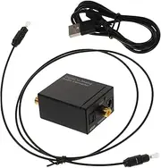 QUMIIRITY 3.5mm Digital to Analog Audio Converter Robust Optical to Analog Adapter for Tvs Rvs Sound Systems