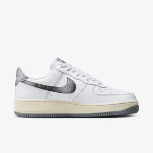 【NIKE 耐吉】Air Force 1 07 LX 男 休閒鞋 經典 AF1 嘻哈50週年 白灰(DV7183-100)