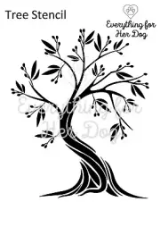 Tree stencil, decoration of your furniture, craft, beehive