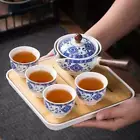 Tea Set Portable Lazy Kung Fu Teapot And Cups Automatic Spinning Travel Kettles