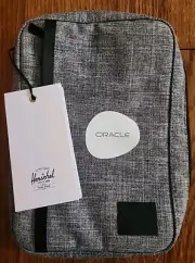 NWT-Herschel Supply Co. Tech Organizer/Travel Kit Oracle Raven Crossshatch