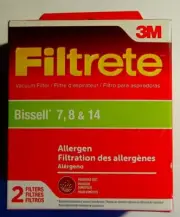 Filtrete Bissell 7, 8 & 14 Vacuum Bags #66878B 2-pack