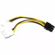 6pin PCIE Power Cable 2 Molex Graphics Card 13cm ATX PSU Flux Workshop