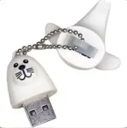 NEW Emtec 3D White Seal Character 8GB USB 2.0 Flash Drive