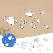 Sea Fish Bubble Wall Sticker 3D Sticker Mural DIY Acrylic Removable Decal Home