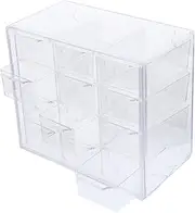 LeoLeoxx 12 Compartment Acrylic Storage Boxes Small Candy Boxes Lids Bead Container Craft Storage