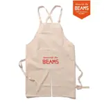 🇯🇵 正品代購BEAMS 45週年 紀念 復古標誌性LOGO 棉質 米色 文青 圍裙 廚師 廚房