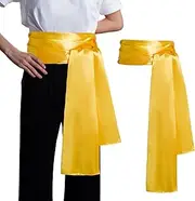 [Dxhycc] Satin Pirate Sash Pirate Medieval Renaissance Large Sash Halloween Costume Waist Sash Belt