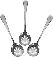 FUNOMOCYA Sturdy Stainless Steel Serving Spoon Slotted Pasta Strainer Perfect for Buffet Restaurant and Home