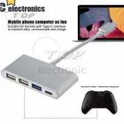 Type-C USB 3.1 Cable 4 in1 To USB 3.0 USB 2.0 HUB USB-C Charging Port Adapter