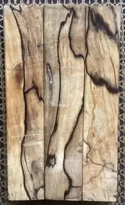 3 Pen Blanks Vacuum Stabilized Spalted Maple Wood