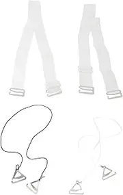 [Yardenfun] Elastic Spandex Bra Replacement Straps 4 Pairs Shoulder Straps for Women Comfortable Non-slip Fashionable Size