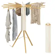 Tripod Drying Rack, Foldable Octopus Standing Drying Rack Clothing with 16 Wo...