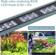 HITOP 17-28in Full Spectrum * RGB * Aquarium LED Light w/ Timer Color/Ultra-Thin