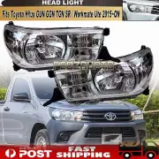 Head Light Front Lamp Pair Fits Toyota Hilux N80 Workmate 2WD 4WD 05/2015 - 2022 (for: Toyota)