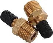 2pcs Air Compressor Valve Connector Threaded Tire Fill Adapter for Auto Portable Air Pump Accurate Airflow Control for Industrial Domestic Use