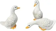 Gbtdoface Duck Ornaments,Garden Ornaments Outdoor,Adorable Duck Garden Ornaments For Potted Plants(White)