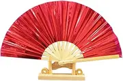[Generic] Colt Colred Colt Hand Fan Clap Fans for Dancing Large Holographic Folding Hand Fan | Music Festival Club Event Party Party Performance Performance Prophe for Men/Women