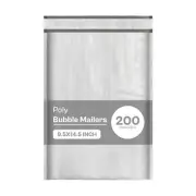 200 #4 9.5x14.5 Poly Bubble Lined Mailers Padded Envelopes Mail Bags 9.5 x 14.5