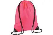 Bagbase Premium Gymsac Water Resistant Bag (11 Litres) (Fluorescent Pink) (One Size)