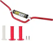 Wingsmoto Motorcycle 7/8" 22MM Handlebar Red Handle Bar + Foam Pad + Grips for CRF YZF KXF KLX RMZ DRZ KTM Pit Dirt Bike Motocross