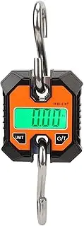 [PerGar] Digital Fishing Scale, 0.2kg to 100kg Multifunction Portable Electronic Hook Scale with Backlit LCD Display, Waterproof Mini Crane Scale with Hooks for Farming, Hunting, Fishing