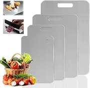[Tapis Design] Titanium Chopping Board, Durability 316 Stainless Steel Chopping Board for Kitchens, Yamato Cutting Board for Meat, Vegetables, Fruit, Easy Clean and Dishwasher Safe, 46x30 cm