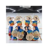 在飛比找ETMall東森購物網優惠-小荷風采民族舞蹈斗笠兒童演出服