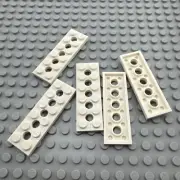 LEGO Technic Part - White - Plate 2 x 6 with 5 Holes - QTY x5
