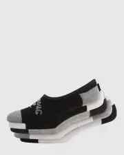 BILLABONG MENS INVISIBLE SOCKS 5 PACK BLACK WHITE GREY COTTON BLEND SIZE 11-14