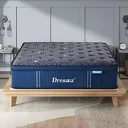 DreamZ Spring Mattress Bed Euro Top Pocket Spring Medium Firm Foam 30cm Double