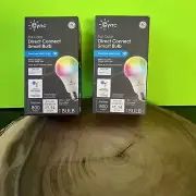 GE Lighting Cync Full Color Direct Connect A19 LED Smart Light Bulb with Bluetoo