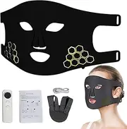 Face Masque Lighted Machine, Women Photon Machine Face Care Masque, Adjustable Appliance Facial Skin Firming Tightening Silicone Cover for Home, Travel