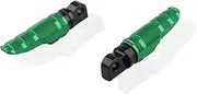 Front Footrests Passenger Foot Rest Foot Pegs Peda Compatible With Softail Springer Classic FLSTSC/EFI FLSTSCI Softail Standard EFI FXST L(Green)