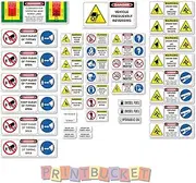 Tipper Truck & Trailer Risk Assessment Safety Stickers Full kit 42 Piece site OHS