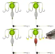 Carp Rig - 4X Spring Bait Cage Fishing Hooks | Sports & Outdoor Recreation Accessories, Bait Holder for Freshwater and Seawater