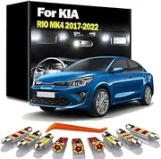 12Pcs LED Interior Map Dome Trunk Light Kit, For KIA RIO MK4 2017 2018 2019 2020 2021 2022 Car Led Bulbs