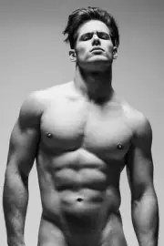 [K044] Handsome Man Cute Male Model Showing Off Body Physique Art Photography