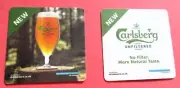 Carlsberg Danish Unfiltered PIlsner Beer Coaster / Beer Mat