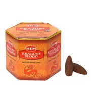Hem Dragons Blood Backflow Incense Cones - Pack Of 40