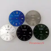 31mm Blue/Green/Black/White/Grey Sunburst Watch Dial Date Window Fit NH35 NH36